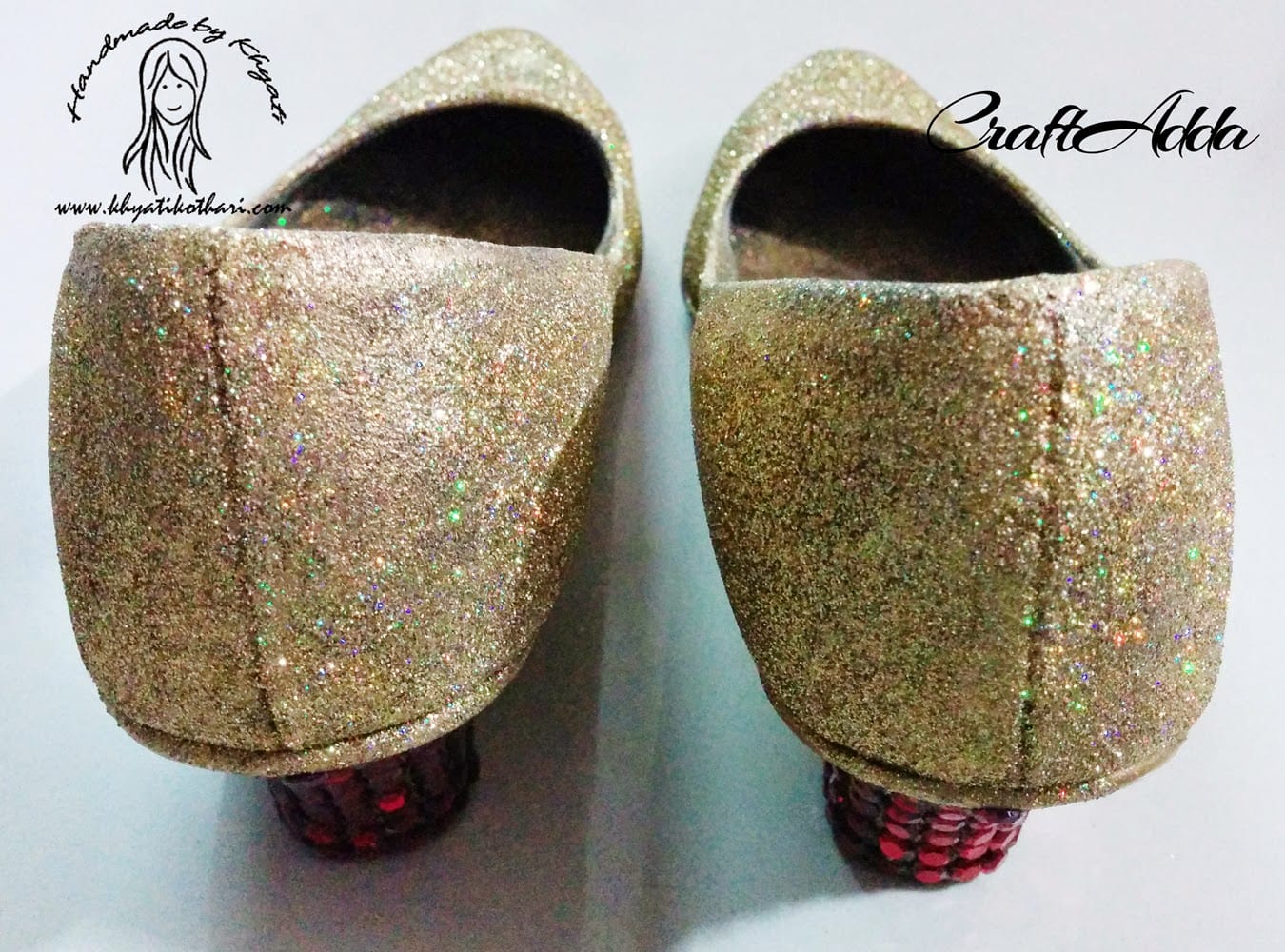 DIY Glittered Shoes 4