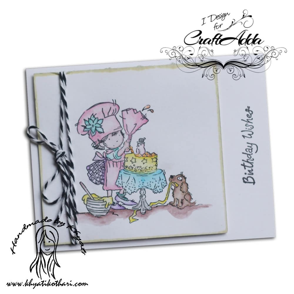 Colored cards using Watercolor pencils 2