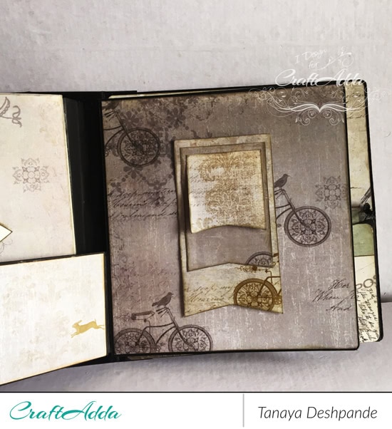 Mini album made by using vintage grunge paper by CrafTangles [Guest DT Post] 5