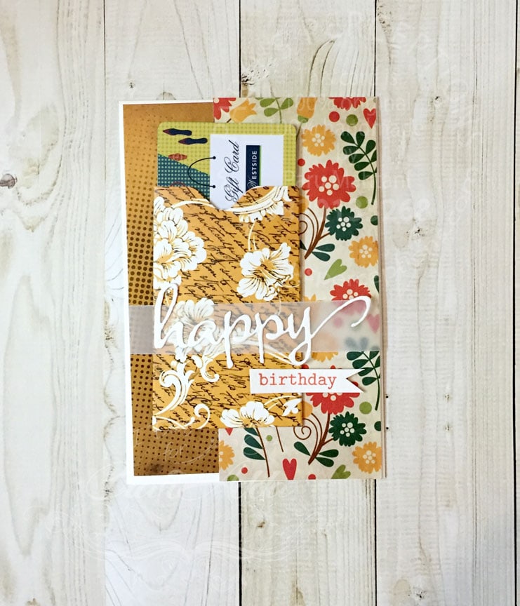 Cash and gift card holders using Craftangles 3