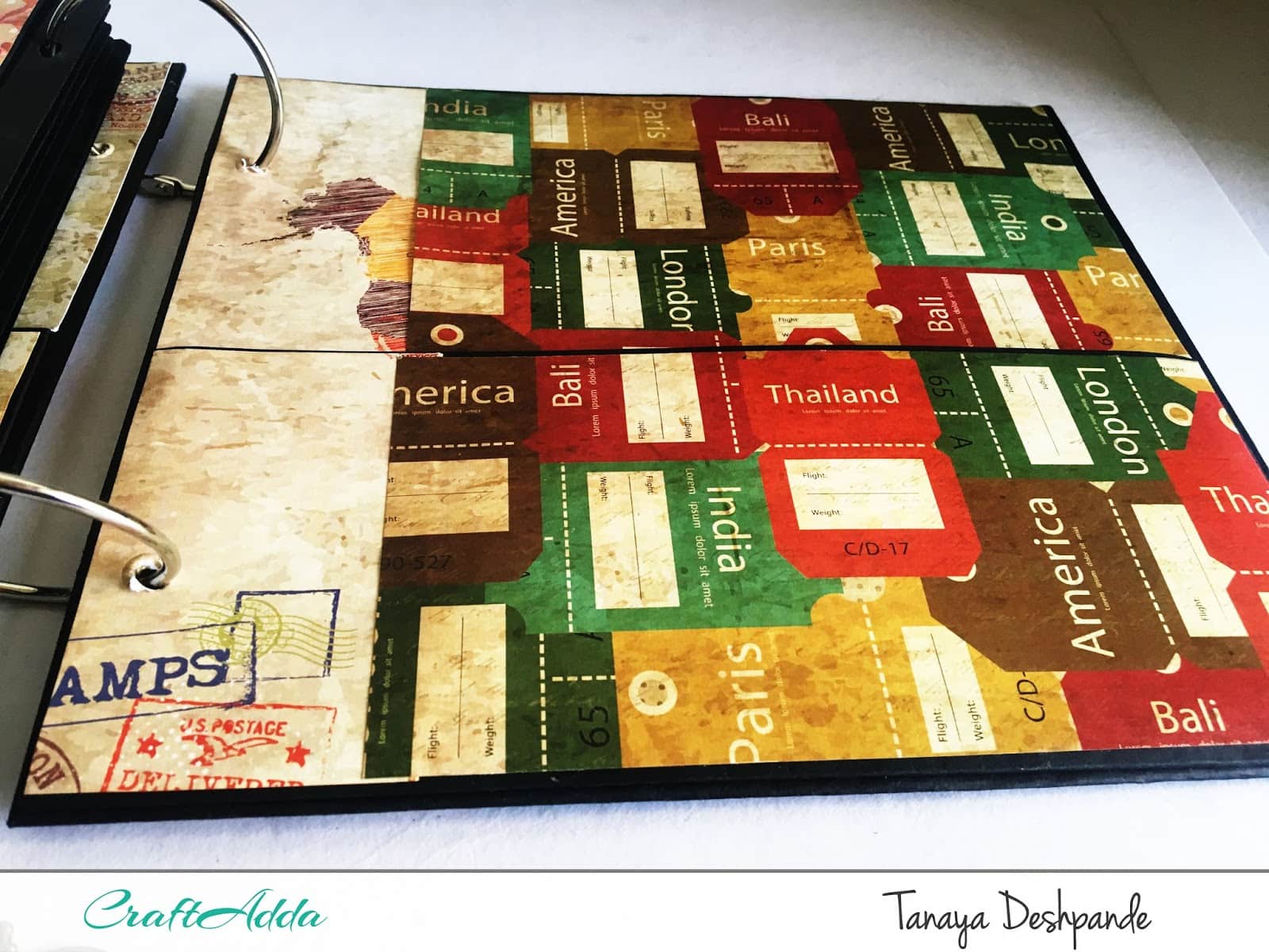 'I want to travel the world'+'Floral Elegance' Album by Tanaya 10