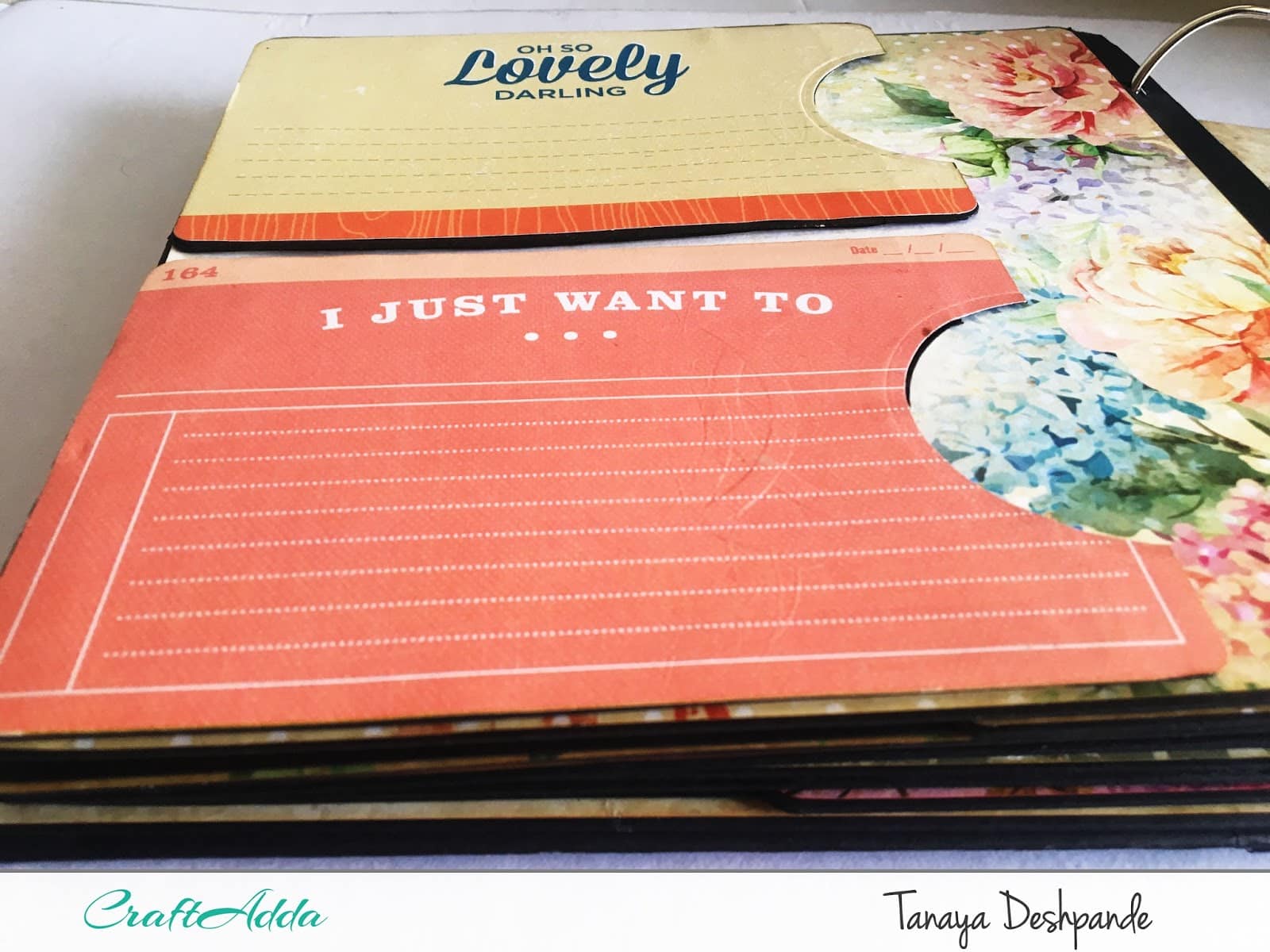 'I want to travel the world'+'Floral Elegance' Album by Tanaya 9