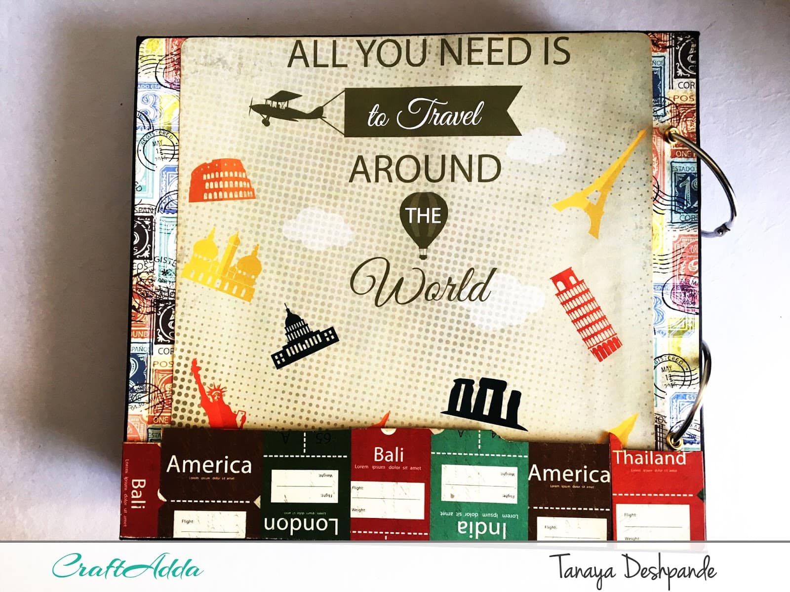 'I want to travel the world'+'Floral Elegance' Album by Tanaya 11