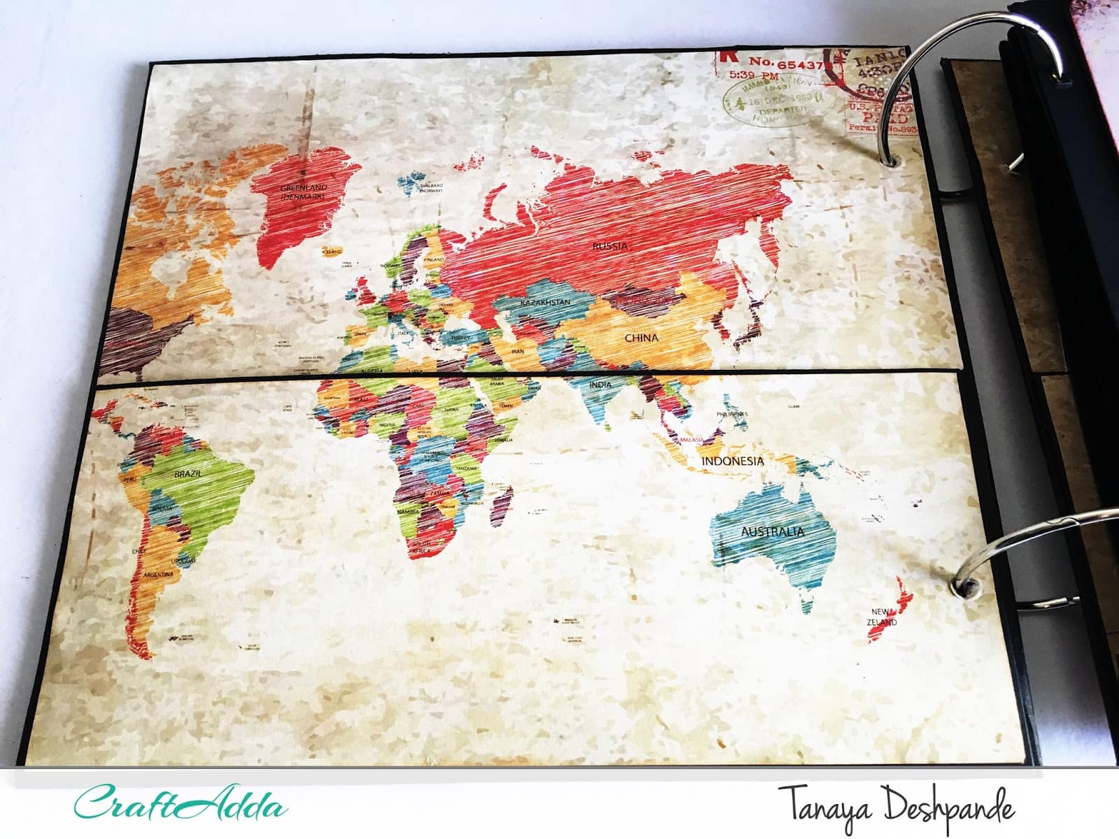 'I want to travel the world'+'Floral Elegance' Album by Tanaya 2