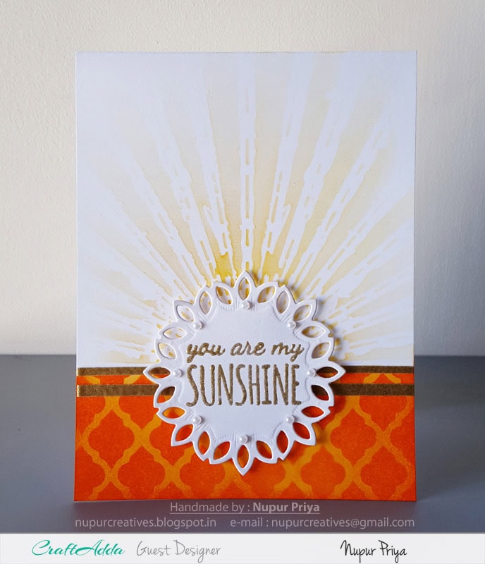 Love themed handmade cards using CrafTangles stamps and stencils by Nupur Priya 5
