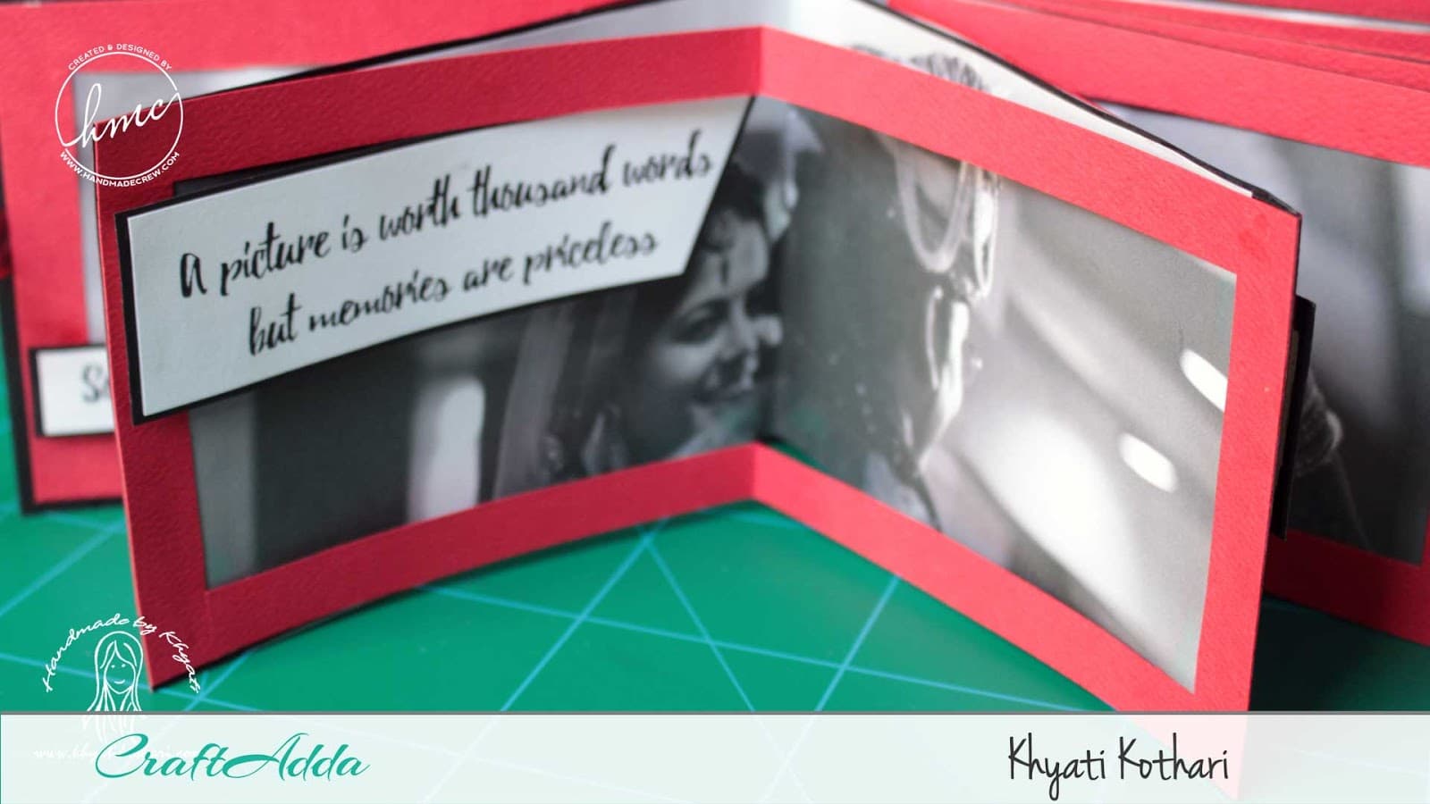 Valentine themed star book mini album using All for Love paper pack by CrafTangles 4