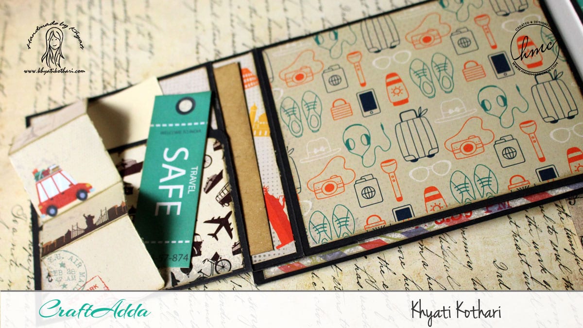 Good Times mini album using I travel the world paper pack 6
