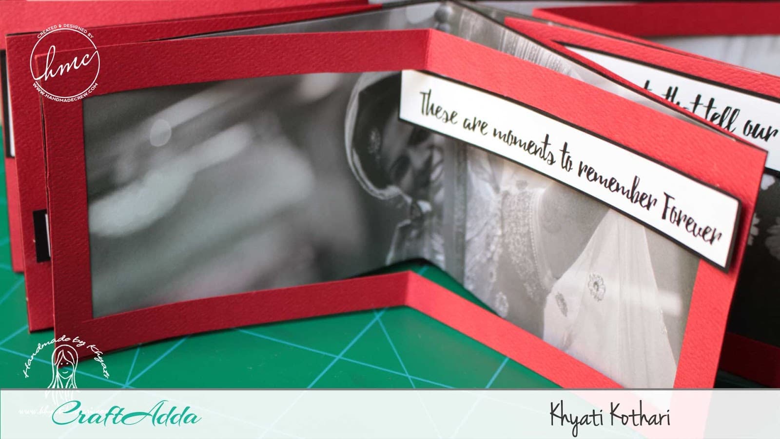 Valentine themed star book mini album using All for Love paper pack by CrafTangles 5
