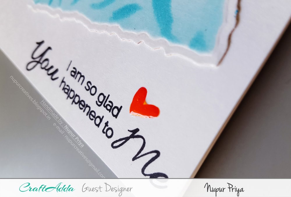 Love themed handmade cards using CrafTangles stamps and stencils by Nupur Priya 2