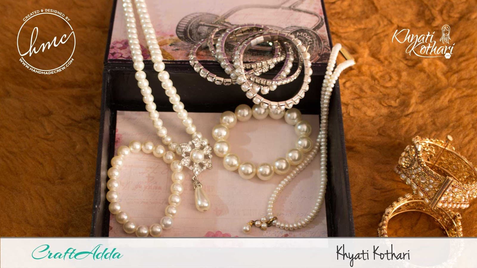 DIY Jewellery box using chipboards and decoupage papers 4