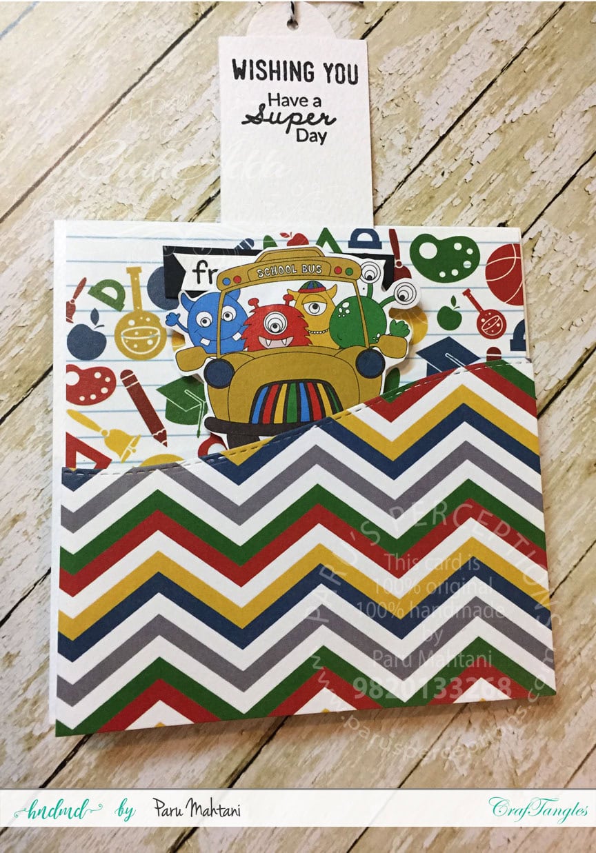 Craftangles new release..Back to school patterned papers 4