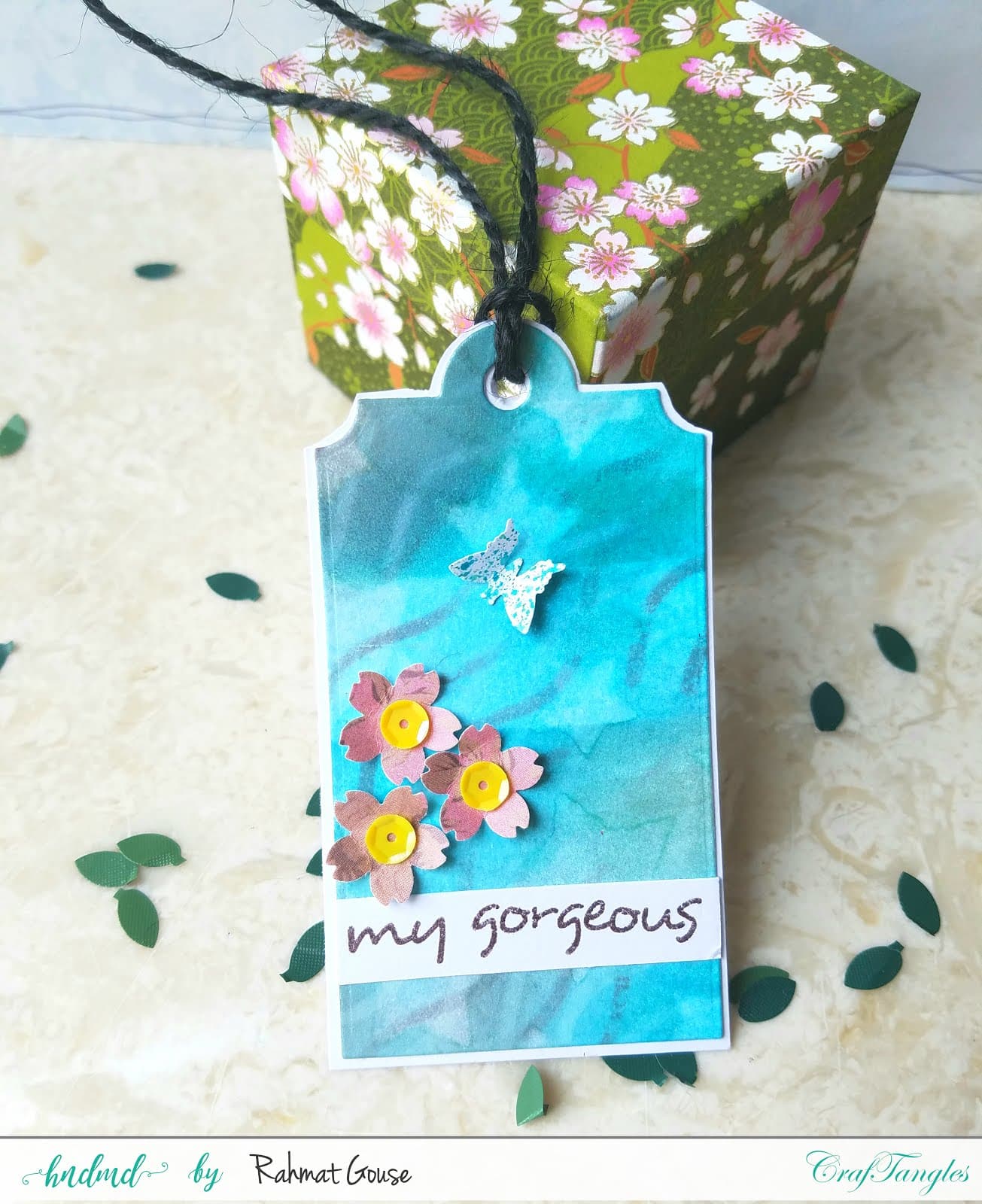 2 cards and a tag 8