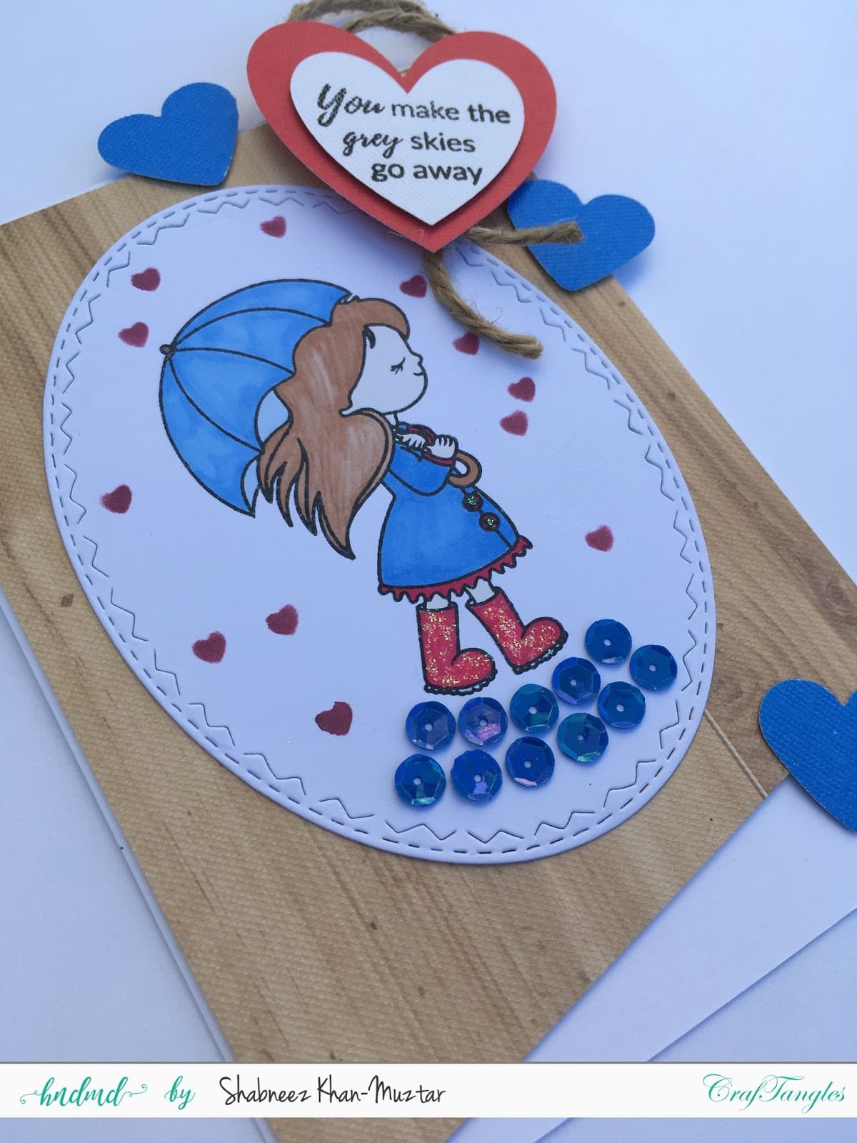 Using CrafTangles Sequins on Cards 2