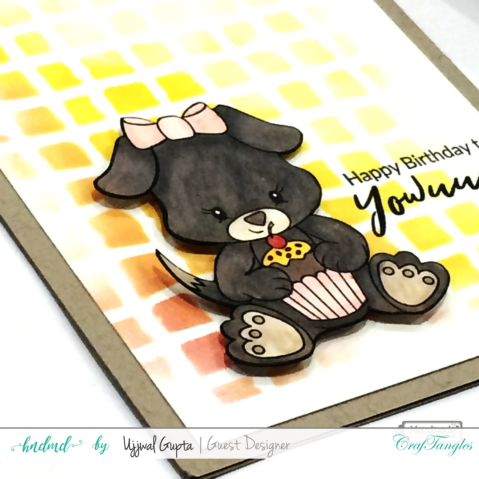 5 Cards using CrafTangles stamps and stencils 2