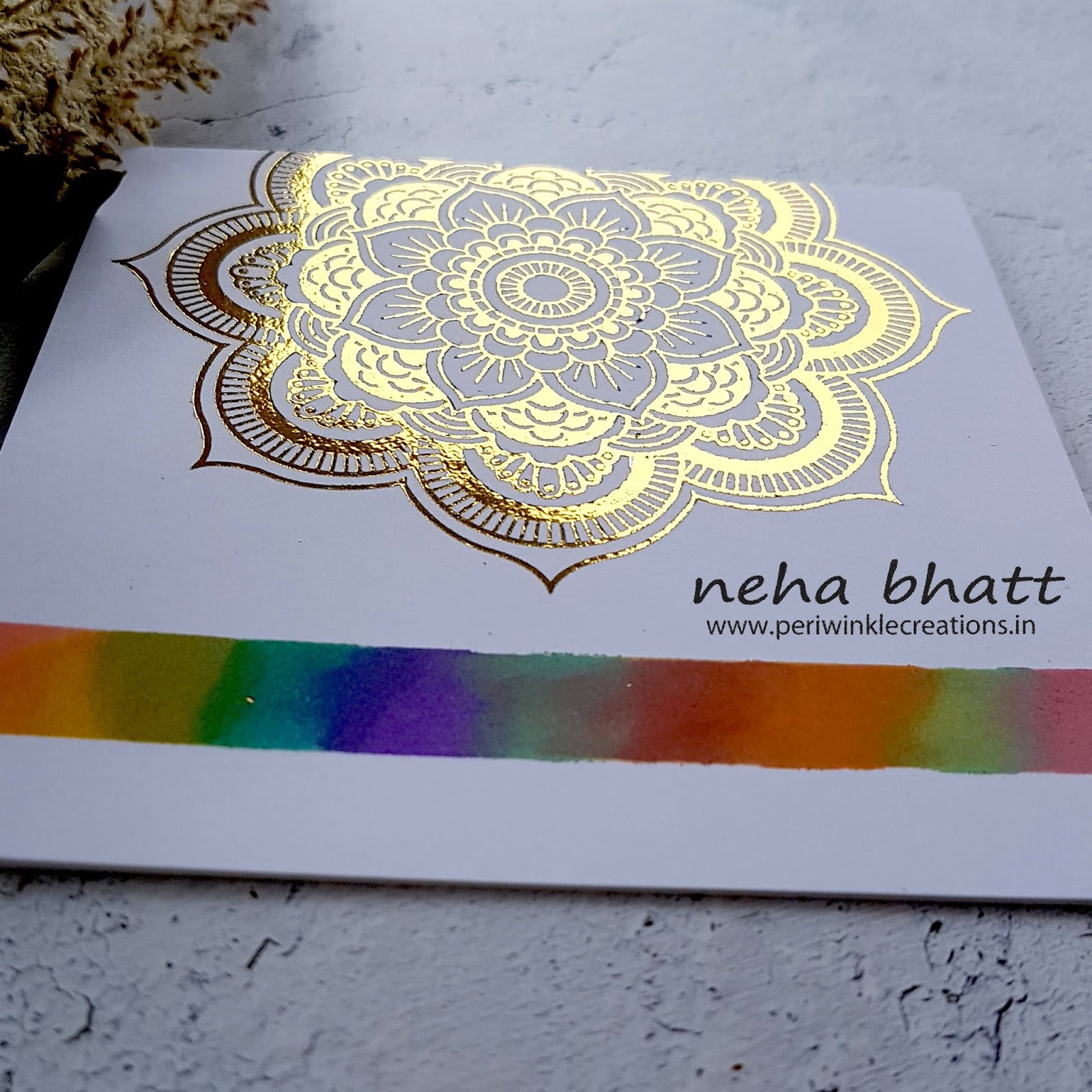 The magic with CrafTangles foils continue by Neha Bhatt 6