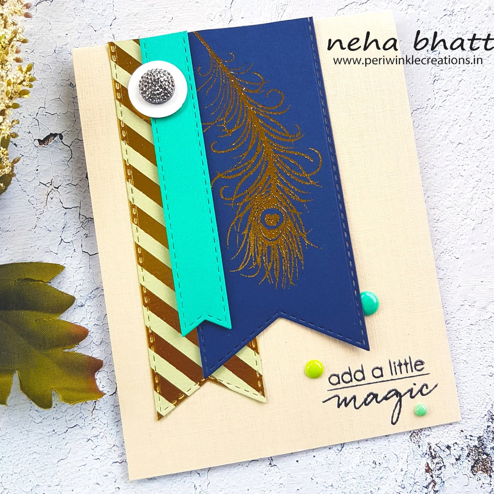The magic with CrafTangles foils continue by Neha Bhatt 9