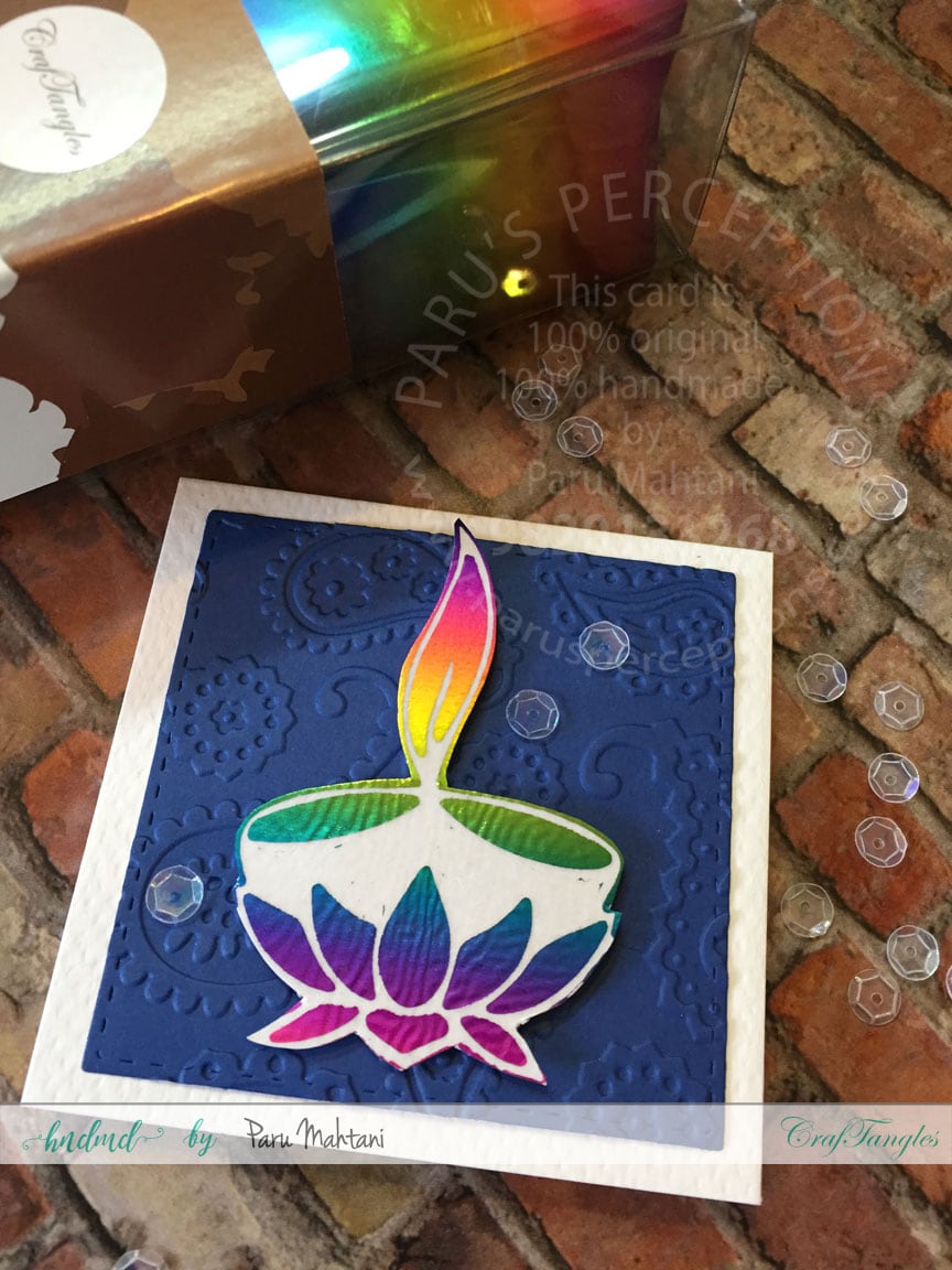 Diwali cards with foil. 5