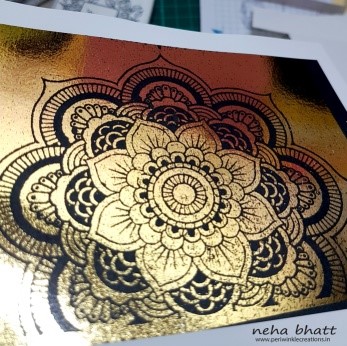 The magic with CrafTangles foils continue by Neha Bhatt 7