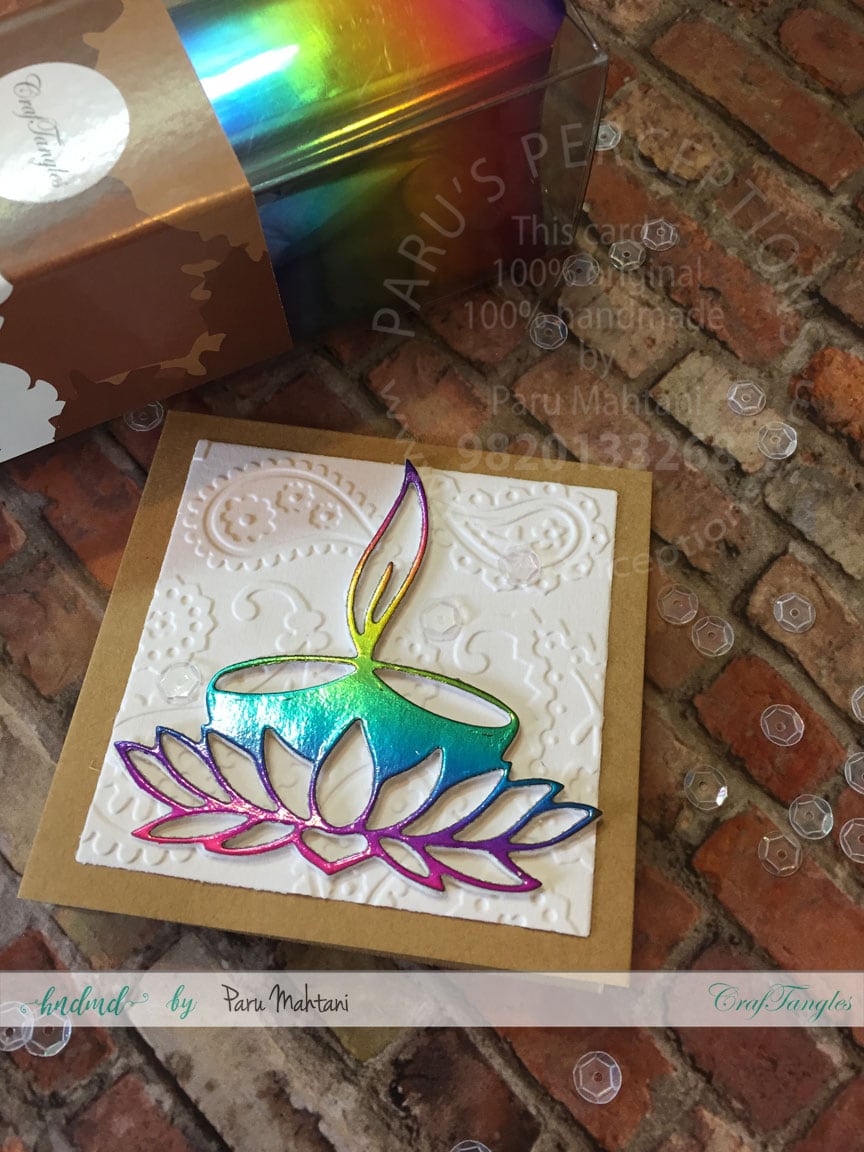 Diwali cards with foil. 4