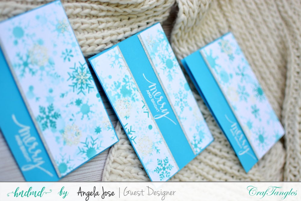 Cards using CrafTangles Christmas Release by Angela Jose 5