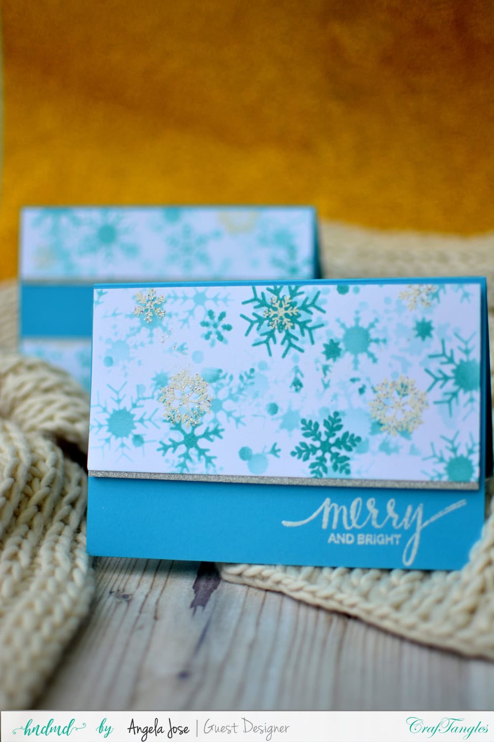Cards using CrafTangles Christmas Release by Angela Jose 8