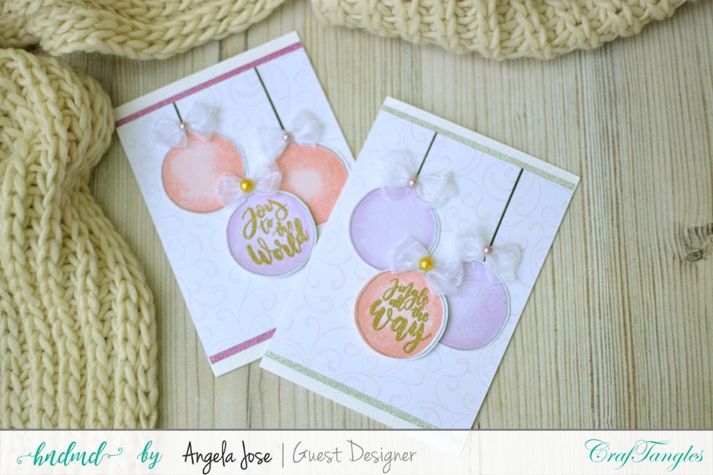 Cards using CrafTangles Christmas Release by Angela Jose 4