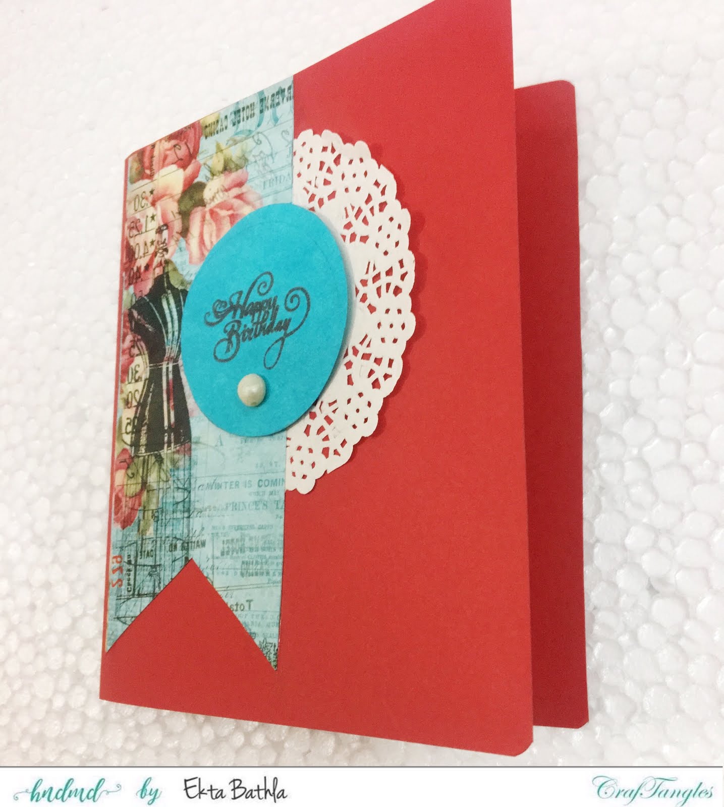 Some quick cards using patterned papers by CrafTangles 7