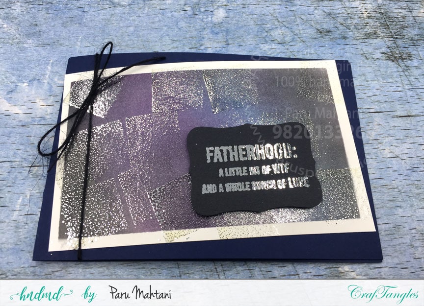 Father's day with foil. 12