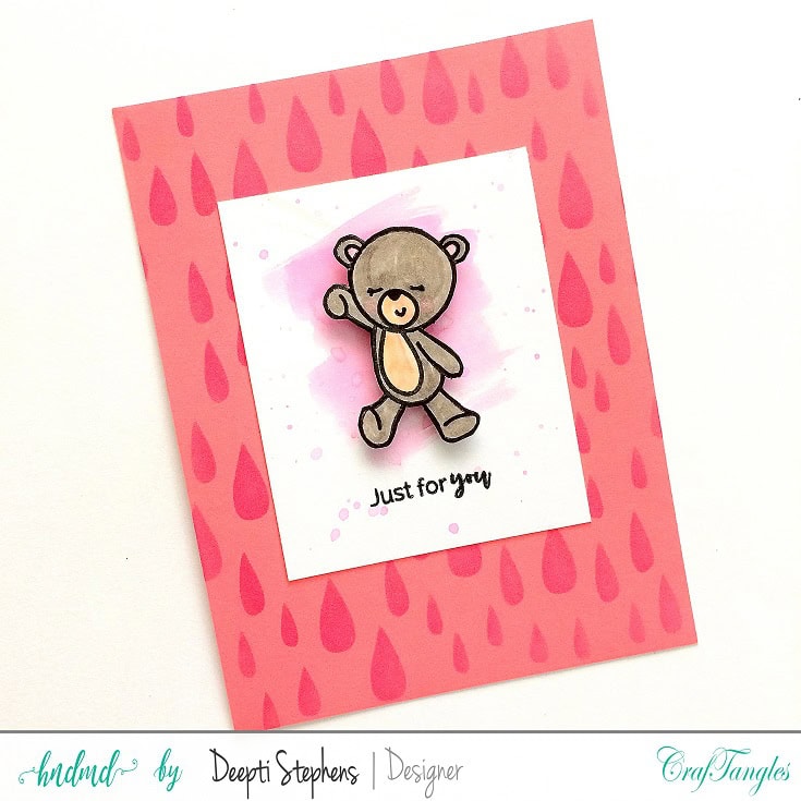 Tone on Tone Backgrounds with Colored Card Stocks and Stencils 6