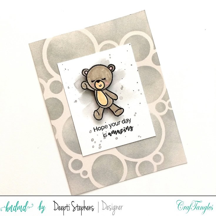 Tone on Tone Backgrounds with Colored Card Stocks and Stencils 4