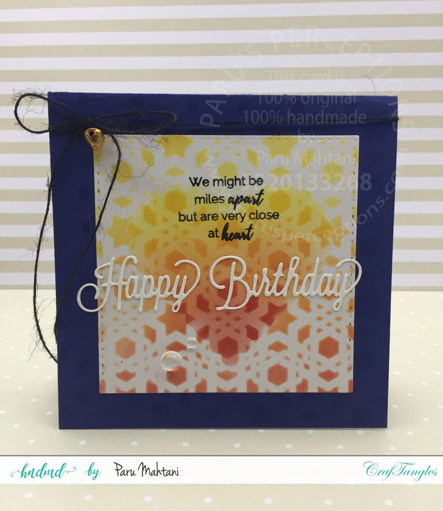 Playing with the Craftangles July release. 12