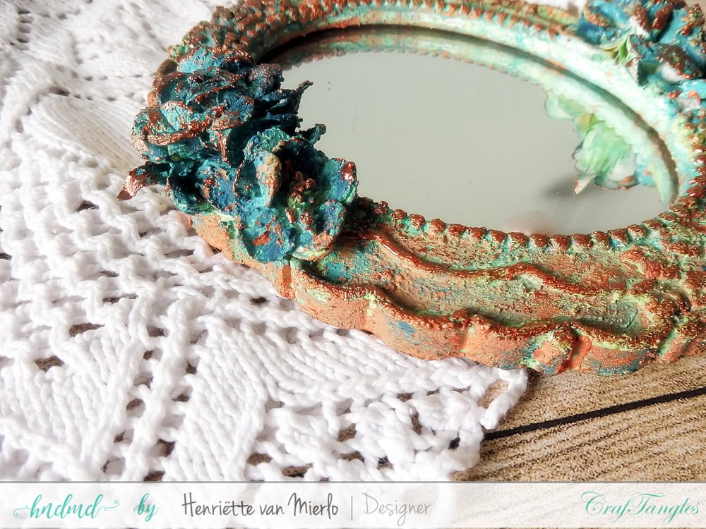 Using patina effect paste to alter a mirrow 10
