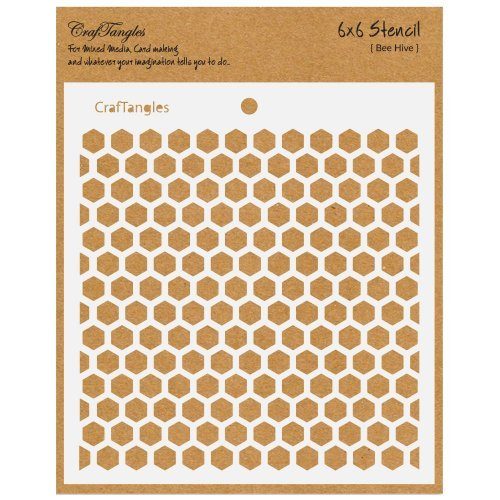 CrafTangles 6"x6" Stencil - Beehive