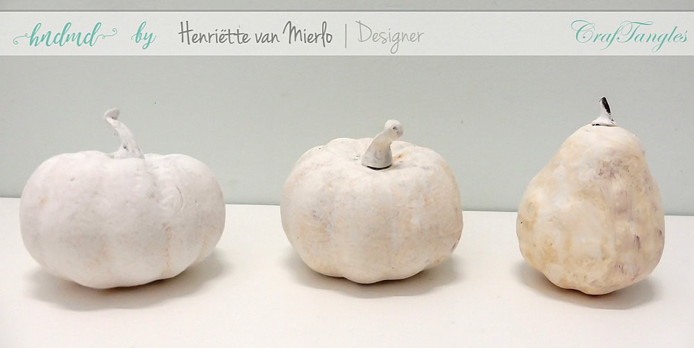 Black and white altered pumpkins with art waxes 2
