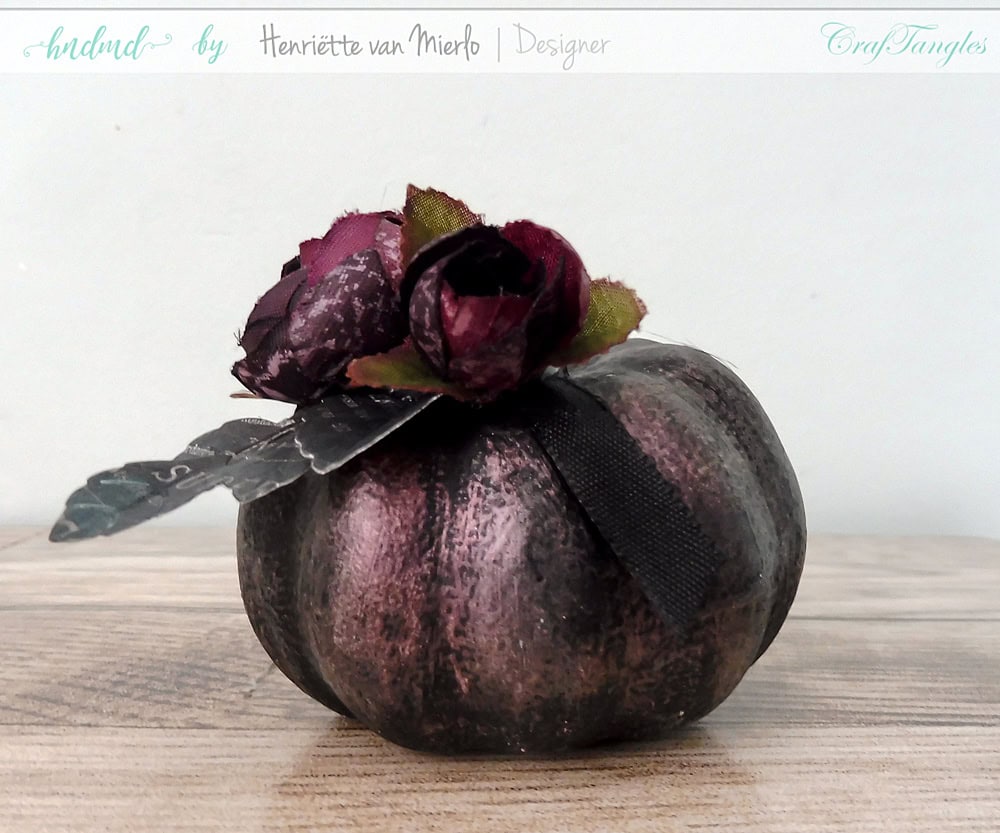 Black and white altered pumpkins with art waxes 9