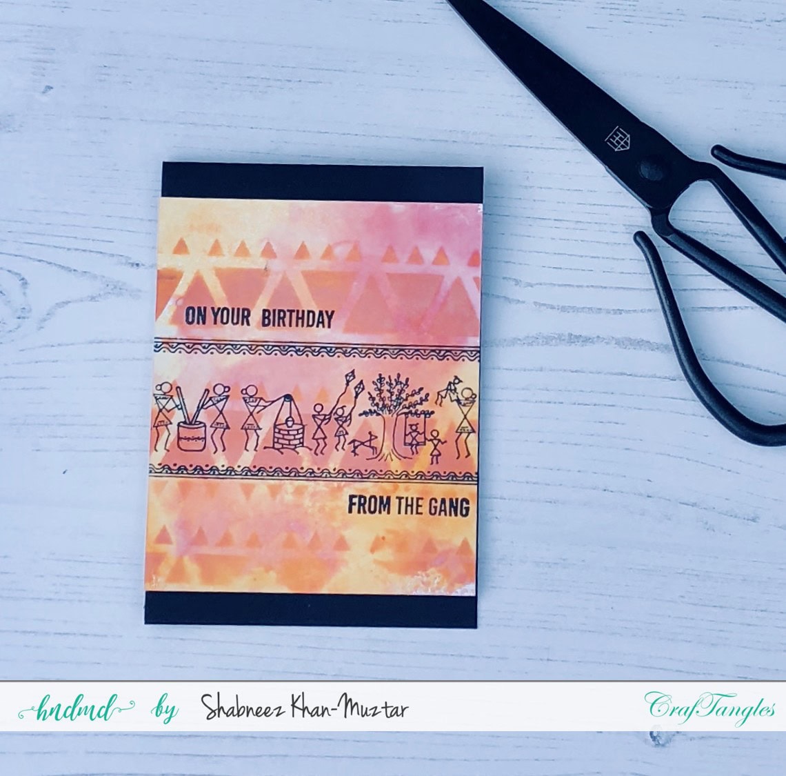 CrafTangles Celebration Stamp & Stencil Cards 2