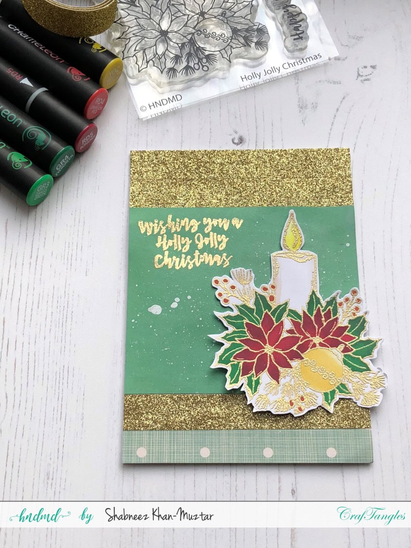 CrafTangles Christmas Cards with Sparkle! 3