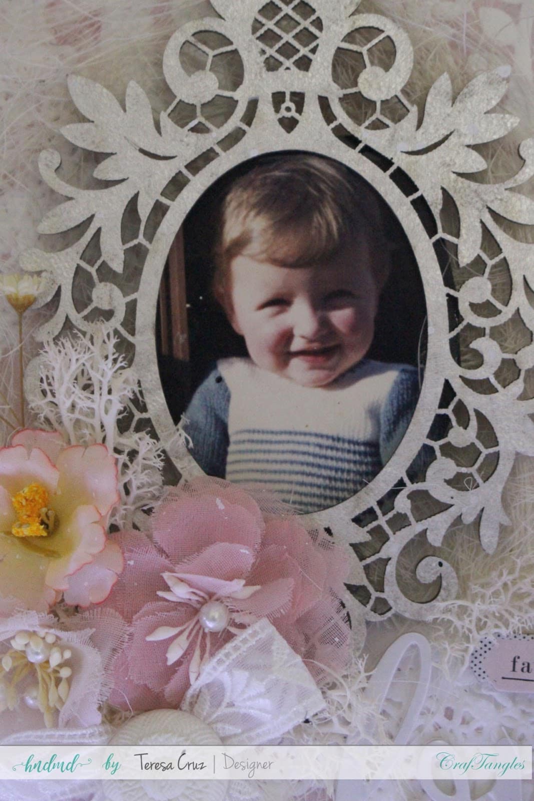 Scrapbook Layout "Lovely" with process video 5