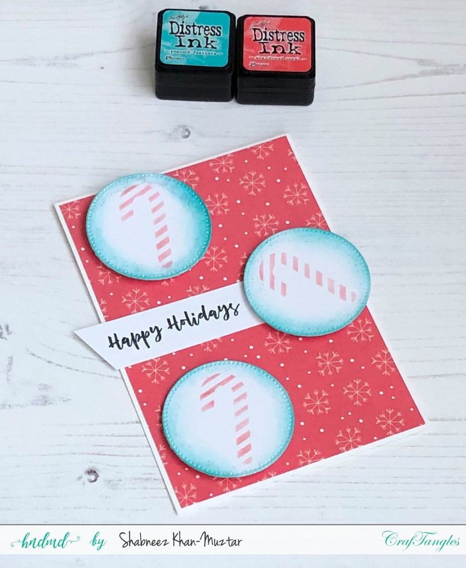 Using Stencils to Make Christmas Card Toppers 4