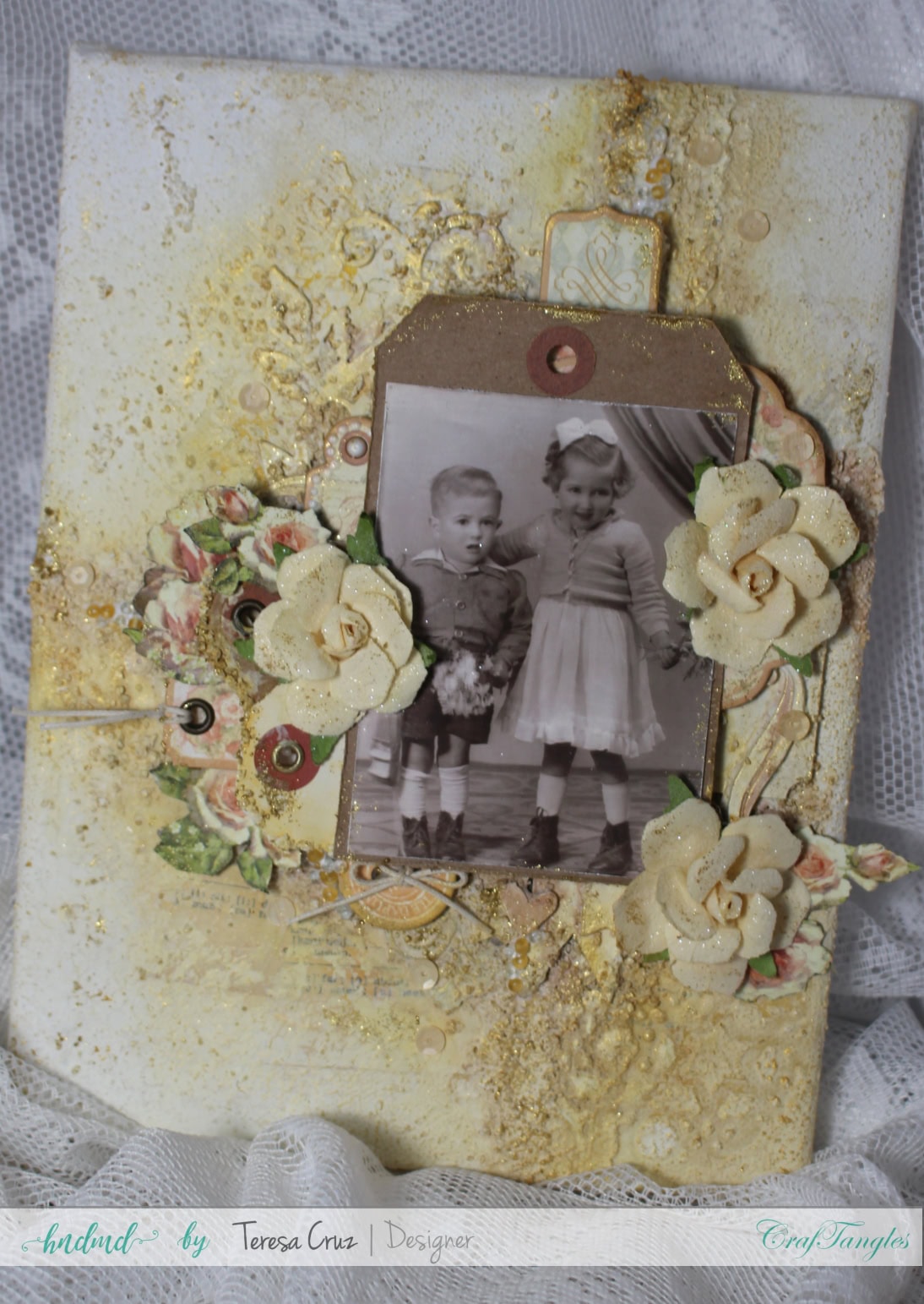 Mix media Canvas "In memory of my mother" 15