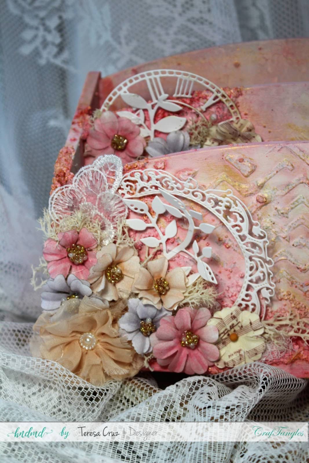Mix Media Shabby Chic Letter Holder 2