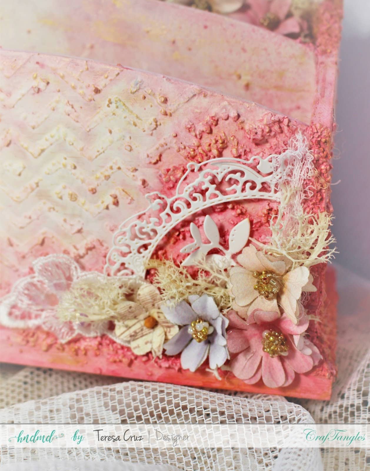 Mix Media Shabby Chic Letter Holder 3
