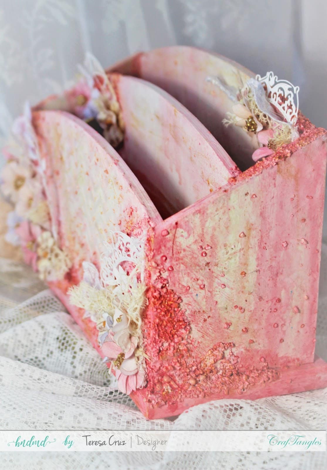 Mix Media Shabby Chic Letter Holder 5