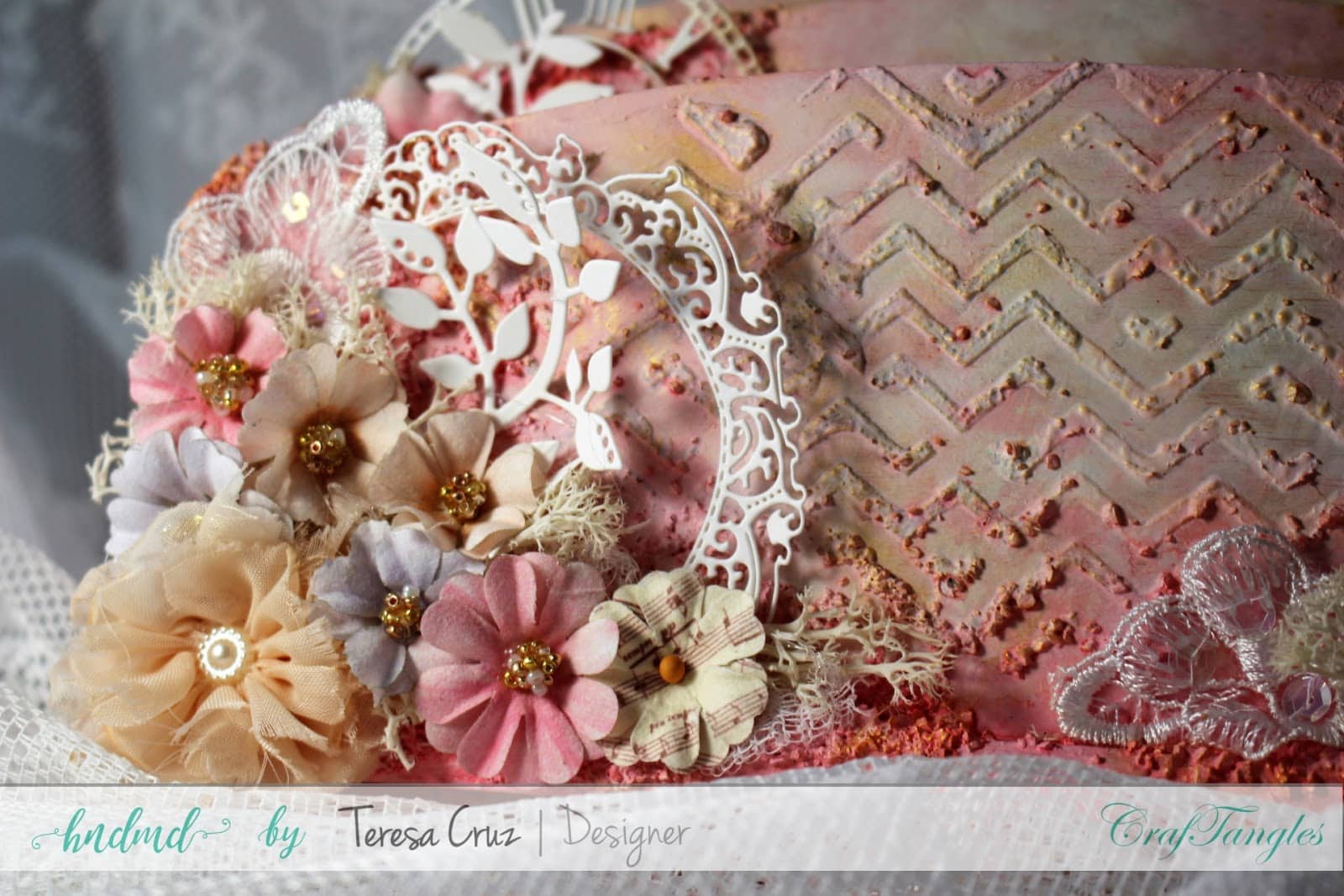 Mix Media Shabby Chic Letter Holder 8