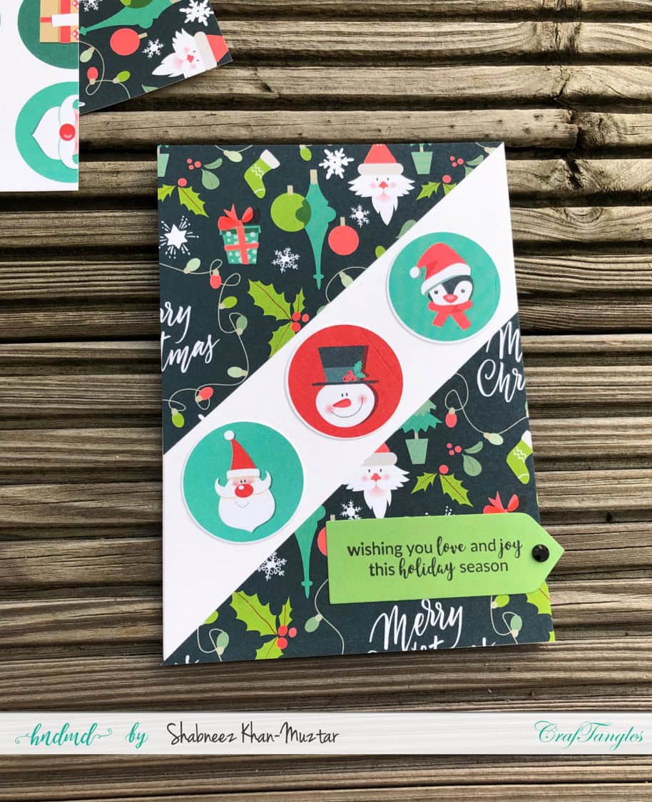 Ideas Using CrafTangles Merry Christmas Paper Pad 1