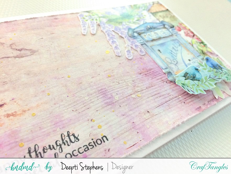SIMPLE SHABBY CHIC CARDS WITH COUNTRY SIDE PAPER PACK 8