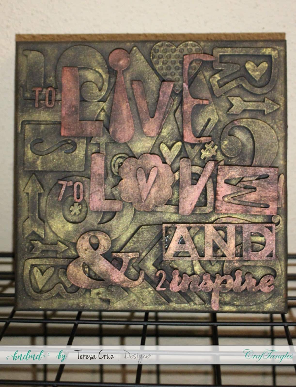 Mix Media Box Tutorial - With Craftangles Waxes 1