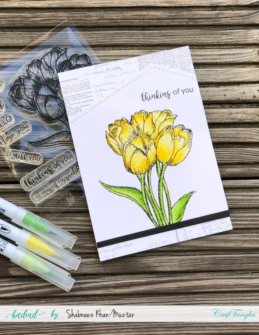 Floral Stamped Cards With And Without Colouring 2
