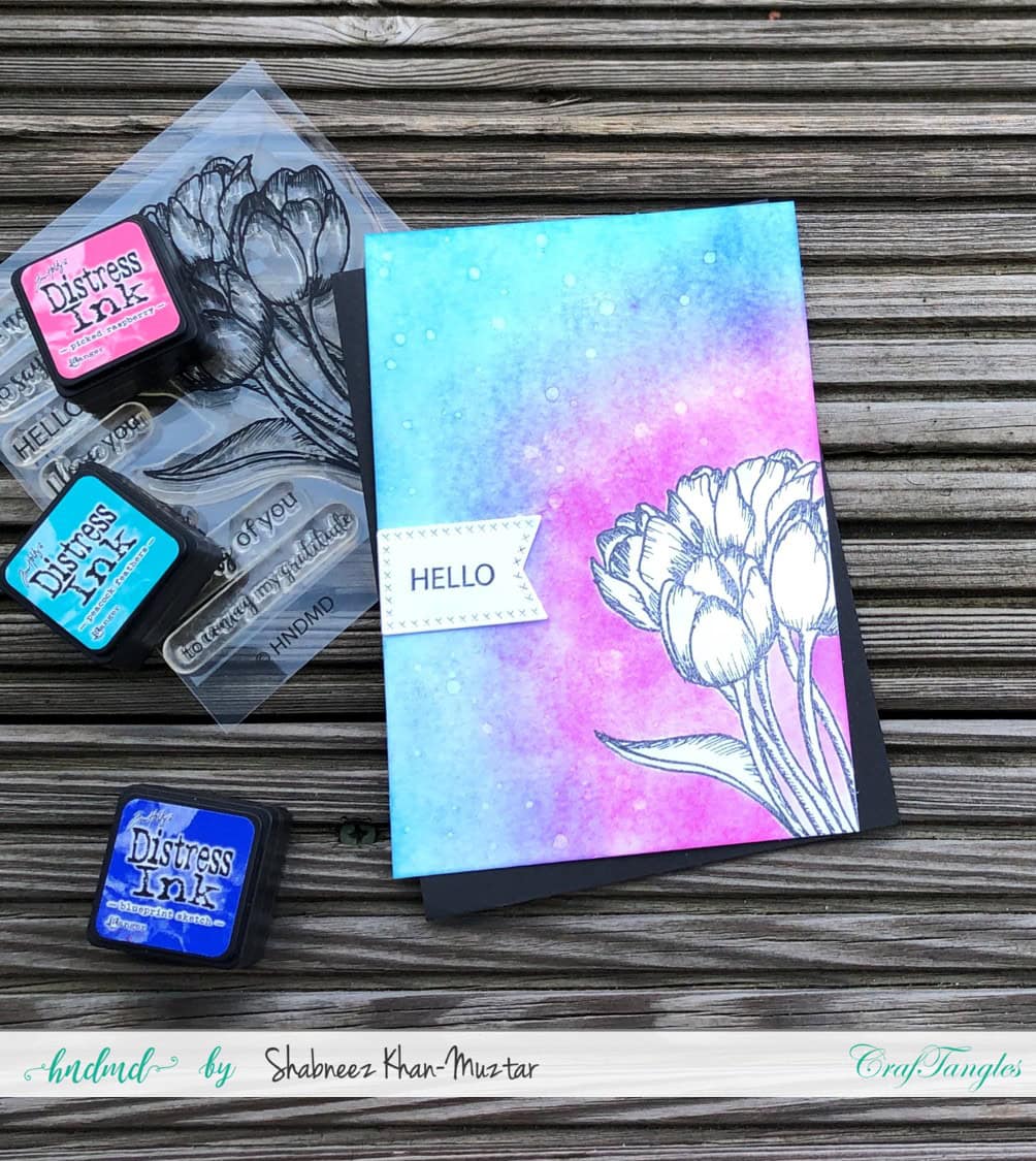 Floral Stamped Cards With And Without Colouring 3