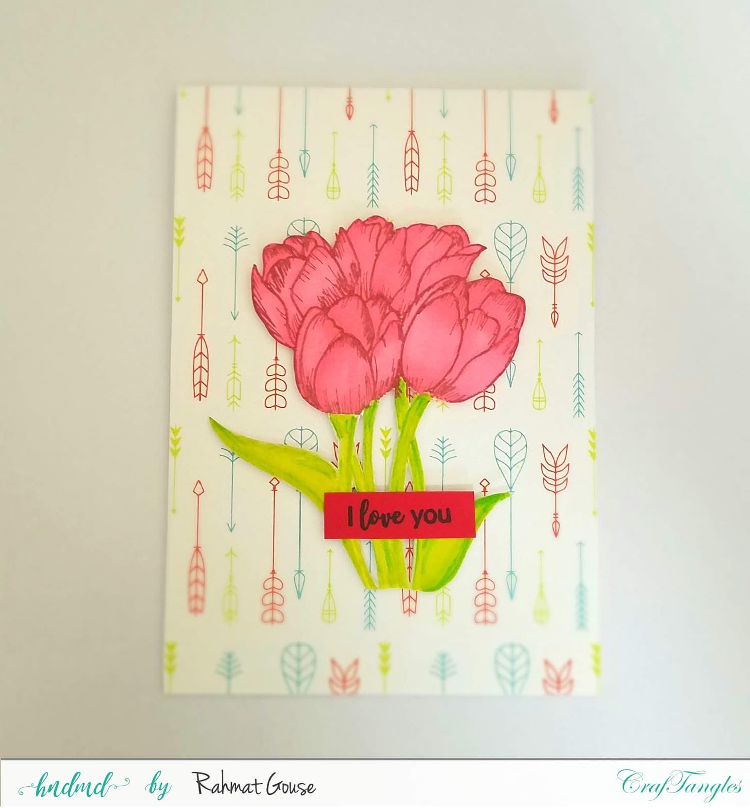 Pattern paper and flower stamps 2